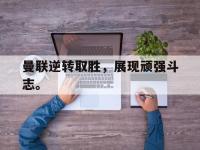 DB体育官方-曼联逆转取胜，展现顽强斗志。